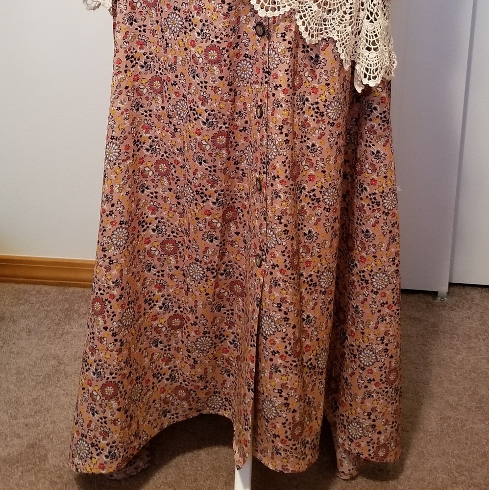 Long Floral Summer Skirt